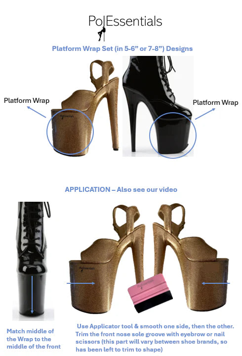 Heel Wrapz© Boots Protector - Clear 7-8 inches